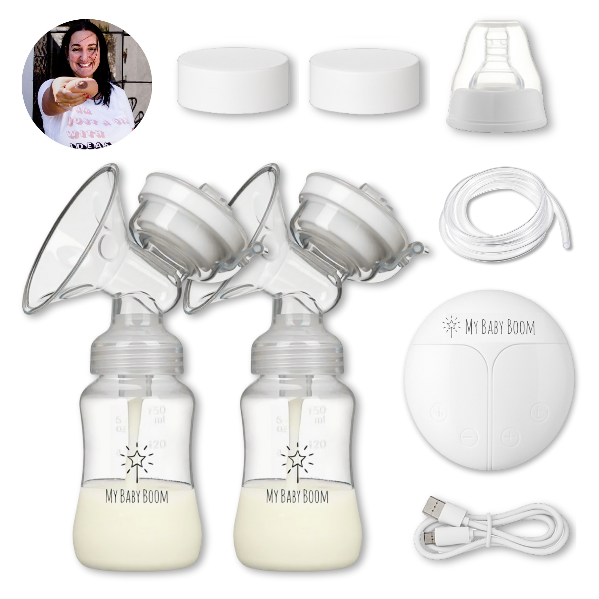 Sacaleches eléctrico doble Classic Dúo My Baby Boom