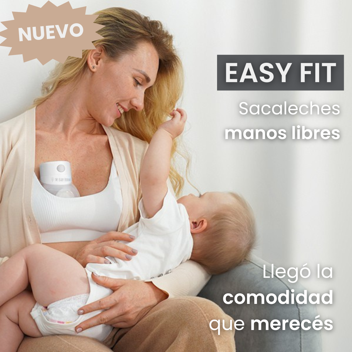 sacaleches manos libres inalambrico easy fit